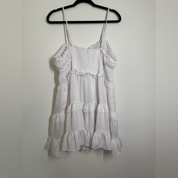 Wild Fable White Smocked Dress - Picture 3 of 5